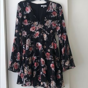 Flower printed dress